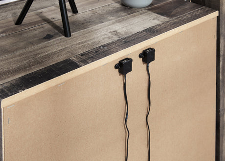 Derekson Multi Gray Full Panel Headboard, Dresser and Nightstand - Ornate Home