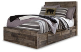 Derekson Multi Gray Full Panel Storage Bedroom Set with Dresser, Mirror and 2 Nightstands (Online Special Price) - Ornate Home
