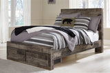 Derekson Multi Gray Full Panel Storage Bedroom Set with Dresser, Mirror and Nightstand (Online Special Price) - Ornate Home