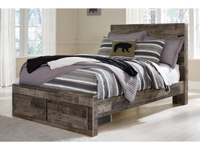 Derekson Multi Gray Full Panel Storage Bedroom Set with Nightstand (Online Special Price) - Ornate Home