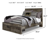 Derekson Multi Gray Full Storage Bed, Dresser and Nightstand (Online Special Price) - Ornate Home