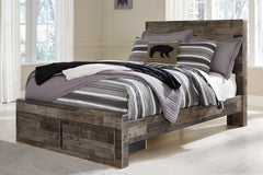 Derekson Multi Gray Full Storage Bed, Dresser and Nightstand - Ornate Home