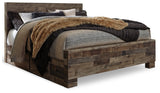 Derekson Multi Gray King Panel Bed with 2 Side Storage (Online Special Price) - Ornate Home