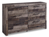 Derekson Multi Gray King Panel Bedroom Set / 4pc (Online Special Price) - Ornate Home