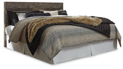 Derekson Multi Gray King Panel Headboard, Dresser, Mirror and Nightstand - Ornate Home