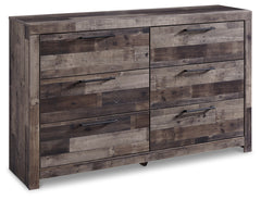 Derekson Multi Gray King Storage Bedroom Set with Dresser and Chest - Ornate Home