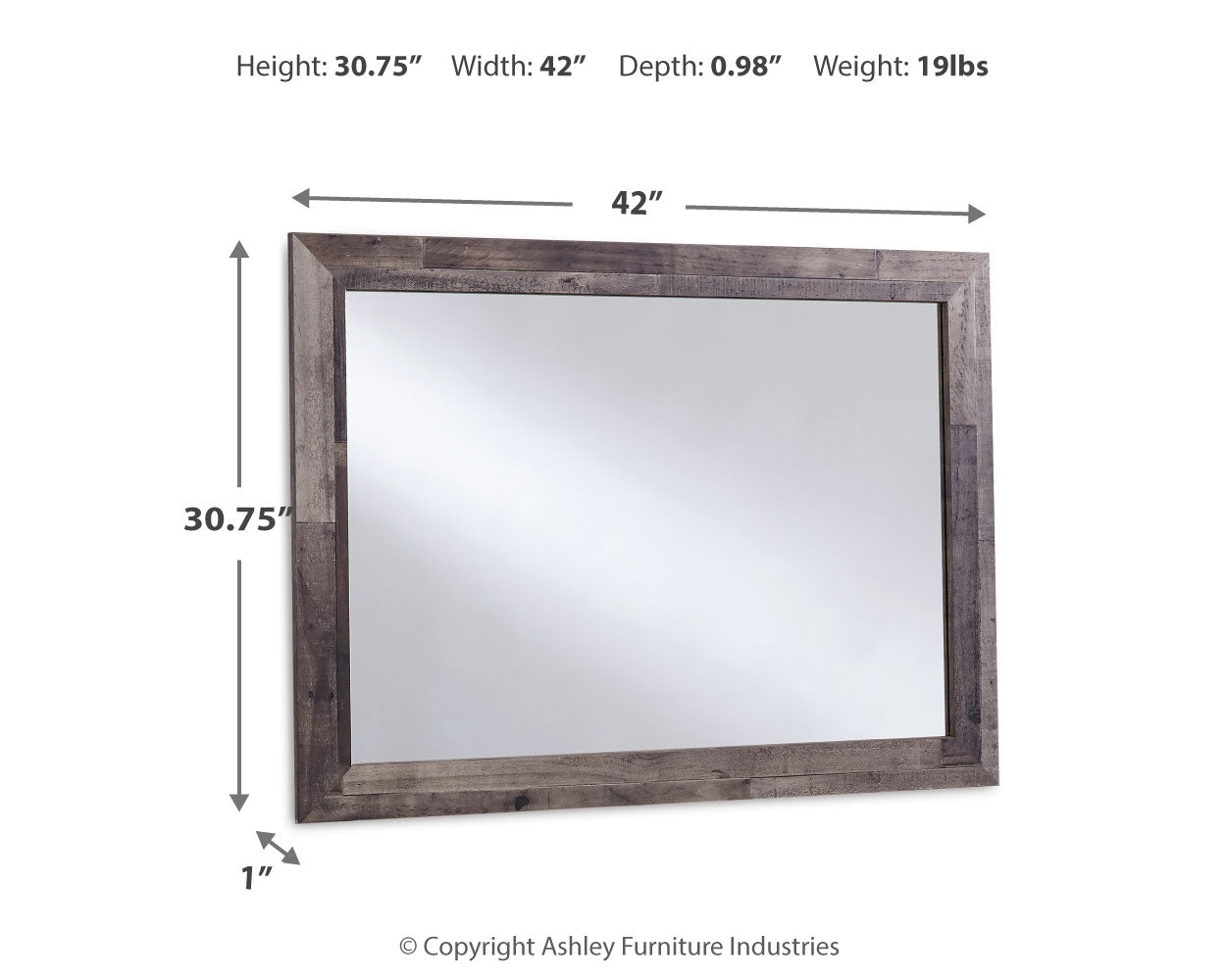 Derekson Multi Gray Mirror (Online Special Price) - Ornate Home