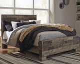Derekson Multi Gray Queen Bed with Mirrored Dresser and Nightstand (Online Special Price) - Ornate Home