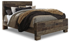 Derekson Multi Gray Queen Panel Bed, Dresser and Mirror - Ornate Home