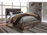Derekson Multi Gray Queen Panel Bed w/2 Storage Drawers (Online Special Price) - Ornate Home