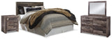 Derekson Multi Gray Queen Panel Bedroom Set with Dresser, Mirror and Nightstand (Online Special Price) - Ornate Home