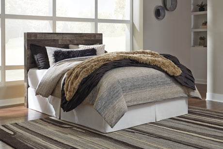 Derekson Multi Gray Queen Panel Bedroom Set with Dresser, Mirror and Nightstand - Ornate Home