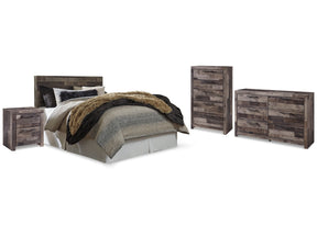 Derekson Multi Gray Queen Panel Headboard, Dresser, Chest and Nightstand (Online Special Price) - Ornate Home