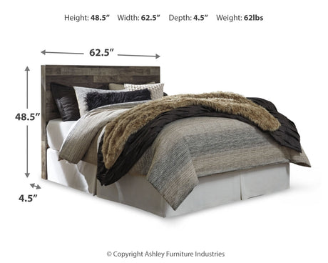 Derekson Multi Gray Queen Panel Headboard, Dresser, Chest and Nightstand - Ornate Home