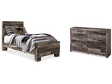 Derekson Multi Gray Twin Panel Bedroom Set with Dresser (Online Special Price) - Ornate Home