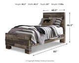 Derekson Multi Gray Twin Panel Bedroom Set with Dresser (Online Special Price) - Ornate Home