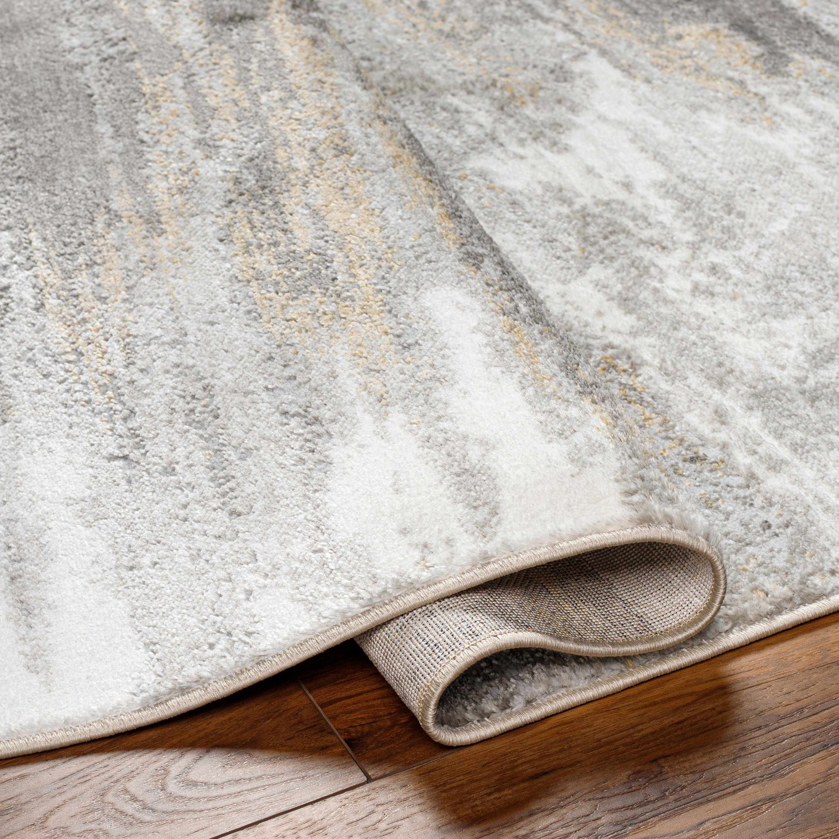 Derex Abstract Gray Rug - Ornate Home