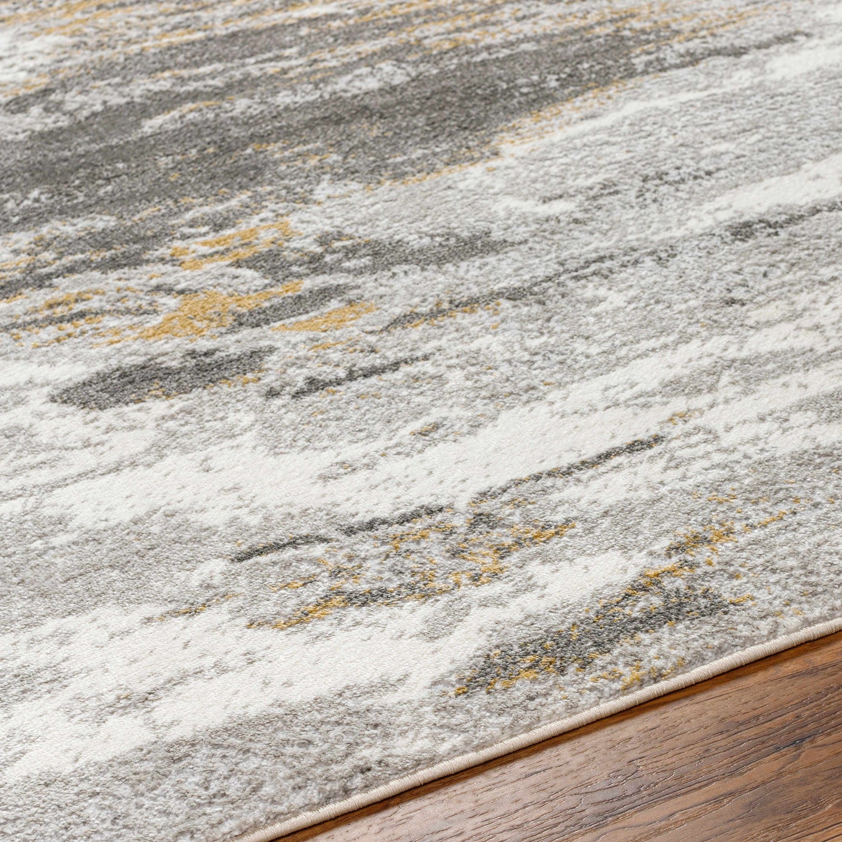 Derex Abstract Gray Rug - Ornate Home