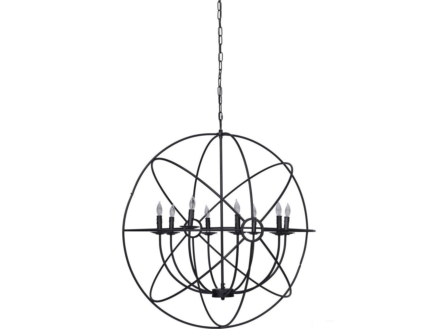 Classic Home Derince Iron Chandelier Large wBulb