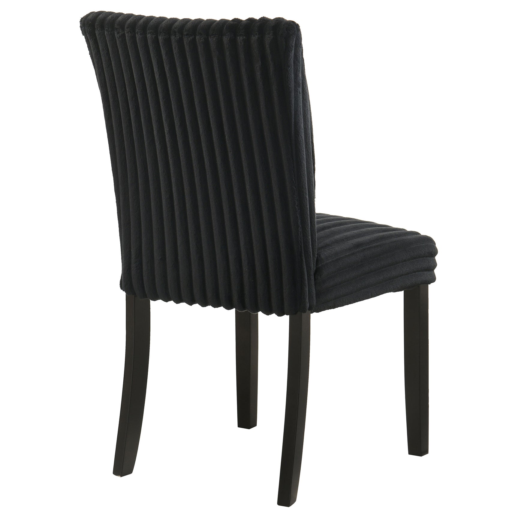 Dermott Black Upholstered Parson Dining Side Chair (Set of 2) - Ornate Home