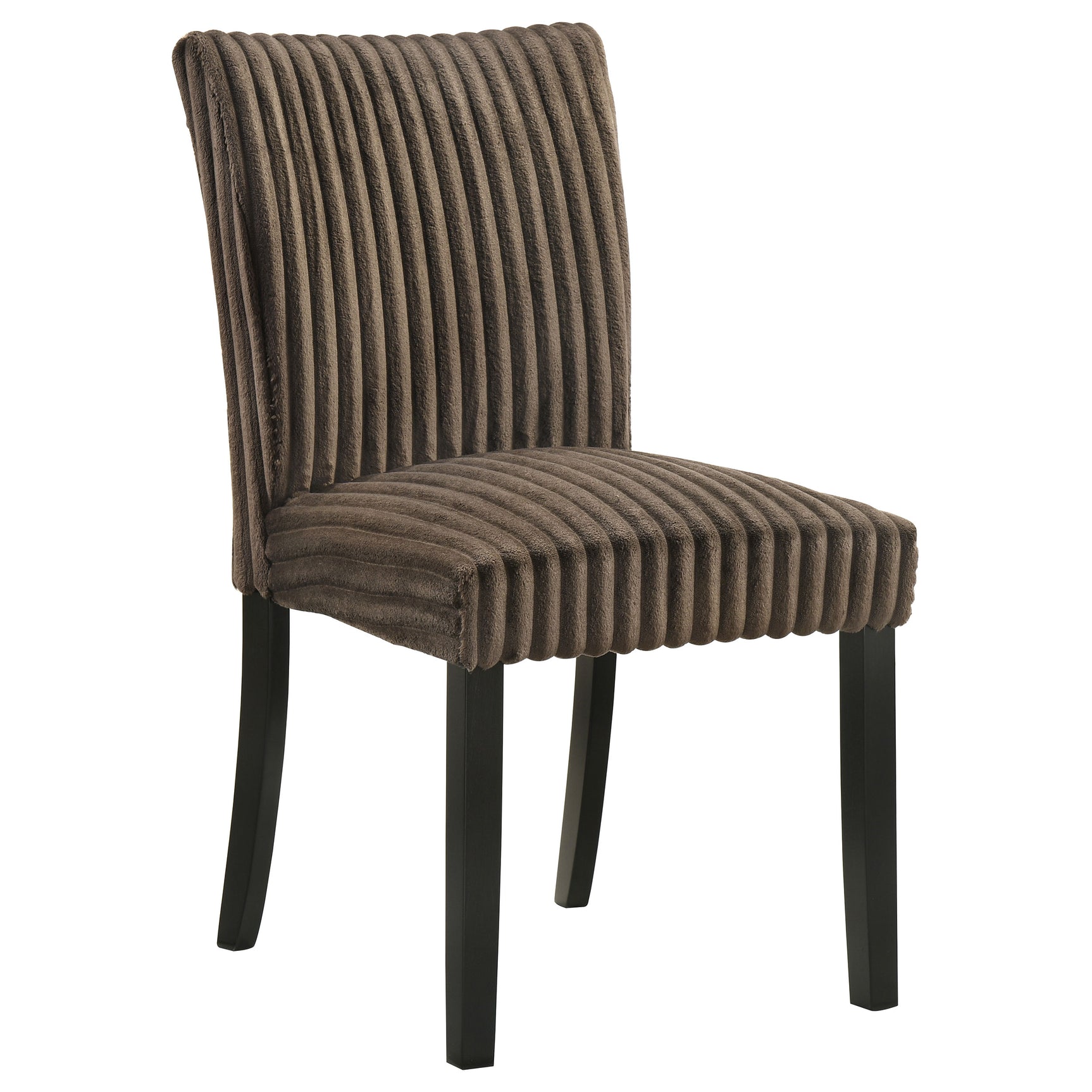 Dermott Chocolate Upholstered Parson Dining Side Chair (Set of 2) - Ornate Home