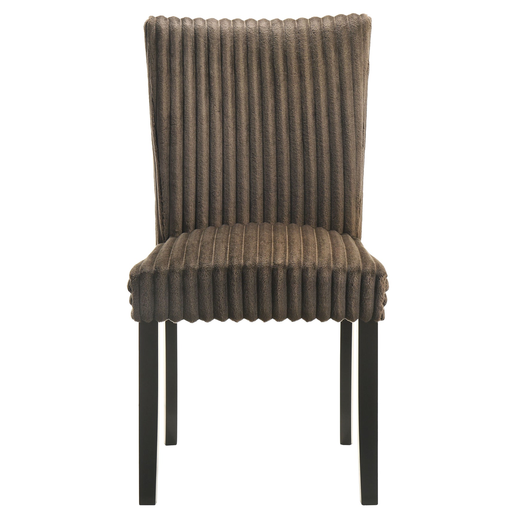 Dermott Chocolate Upholstered Parson Dining Side Chair (Set of 2) - Ornate Home