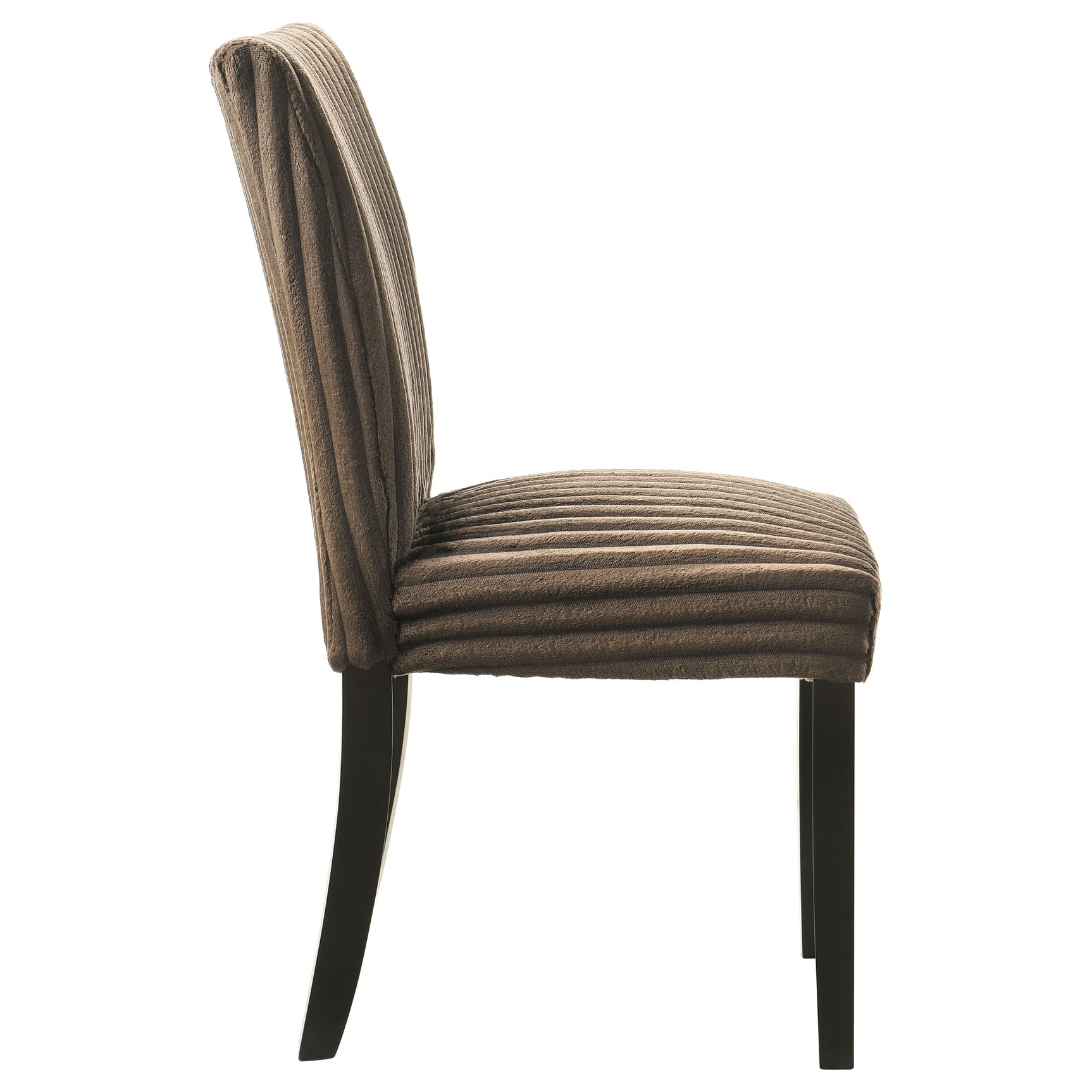 Dermott Chocolate Upholstered Parson Dining Side Chair (Set of 2) - Ornate Home