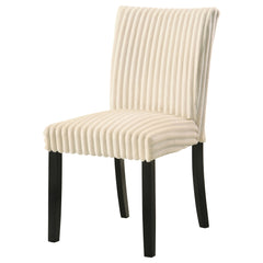 Dermott Cream Upholstered Parson Dining Side Chair (Set of 2) - Ornate Home