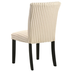 Dermott Cream Upholstered Parson Dining Side Chair (Set of 2) - Ornate Home