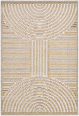 Deron Beige Washable Area Rug - Ornate Home