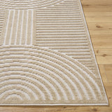 Deron Beige Washable Area Rug - Ornate Home