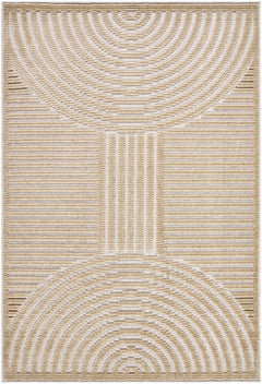Deron Beige Washable Area Rug - Ornate Home