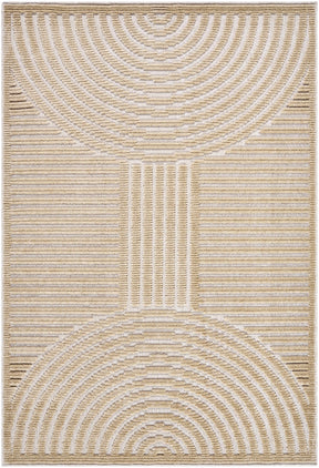 Deron Beige Washable Area Rug - Ornate Home