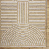 Deron Beige Washable Area Rug - Ornate Home