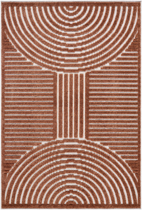 Deron Brown Washable Area Rug - Ornate Home