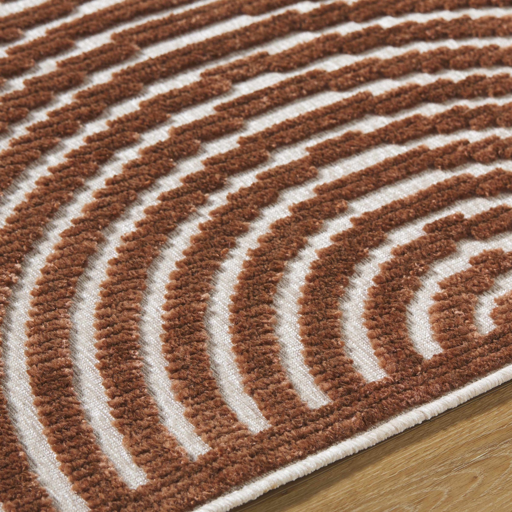 Deron Brown Washable Area Rug - Ornate Home