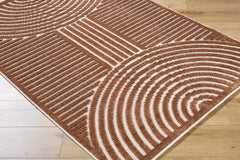 Deron Brown Washable Area Rug - Ornate Home