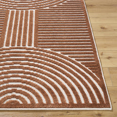Deron Brown Washable Area Rug - Ornate Home