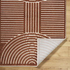 Deron Brown Washable Area Rug - Ornate Home
