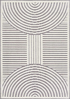 Deron Gray Rainbow Washable Rug - Ornate Home