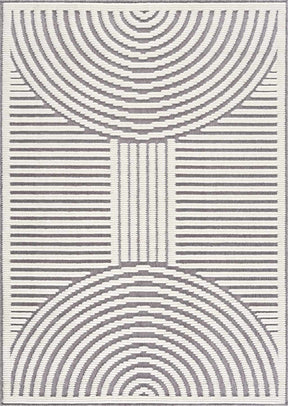 Deron Gray Rainbow Washable Rug - Ornate Home