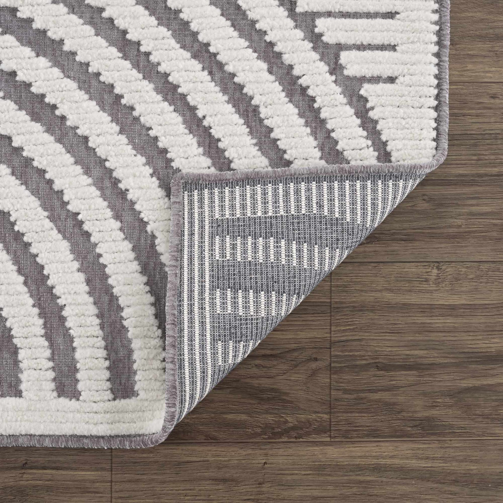 Deron Gray Rainbow Washable Rug - Ornate Home