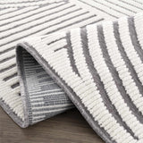 Deron Gray Rainbow Washable Rug - Ornate Home