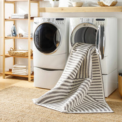 Deron Gray Rainbow Washable Rug - Ornate Home