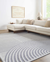 Deron Gray Rainbow Washable Rug - Ornate Home