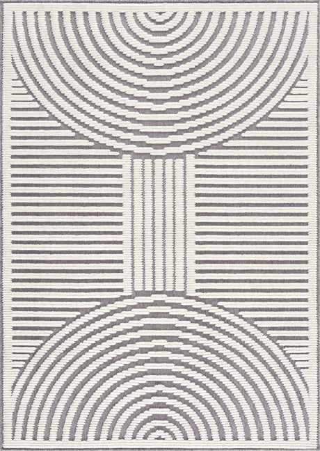 Deron Gray Washable Area Rug - Ornate Home