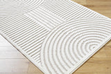 Deron Ivory 3D Rainbow Washable Rug - Ornate Home