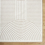 Deron Ivory 3D Rainbow Washable Rug - Ornate Home