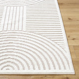 Deron Ivory 3D Rainbow Washable Rug - Ornate Home