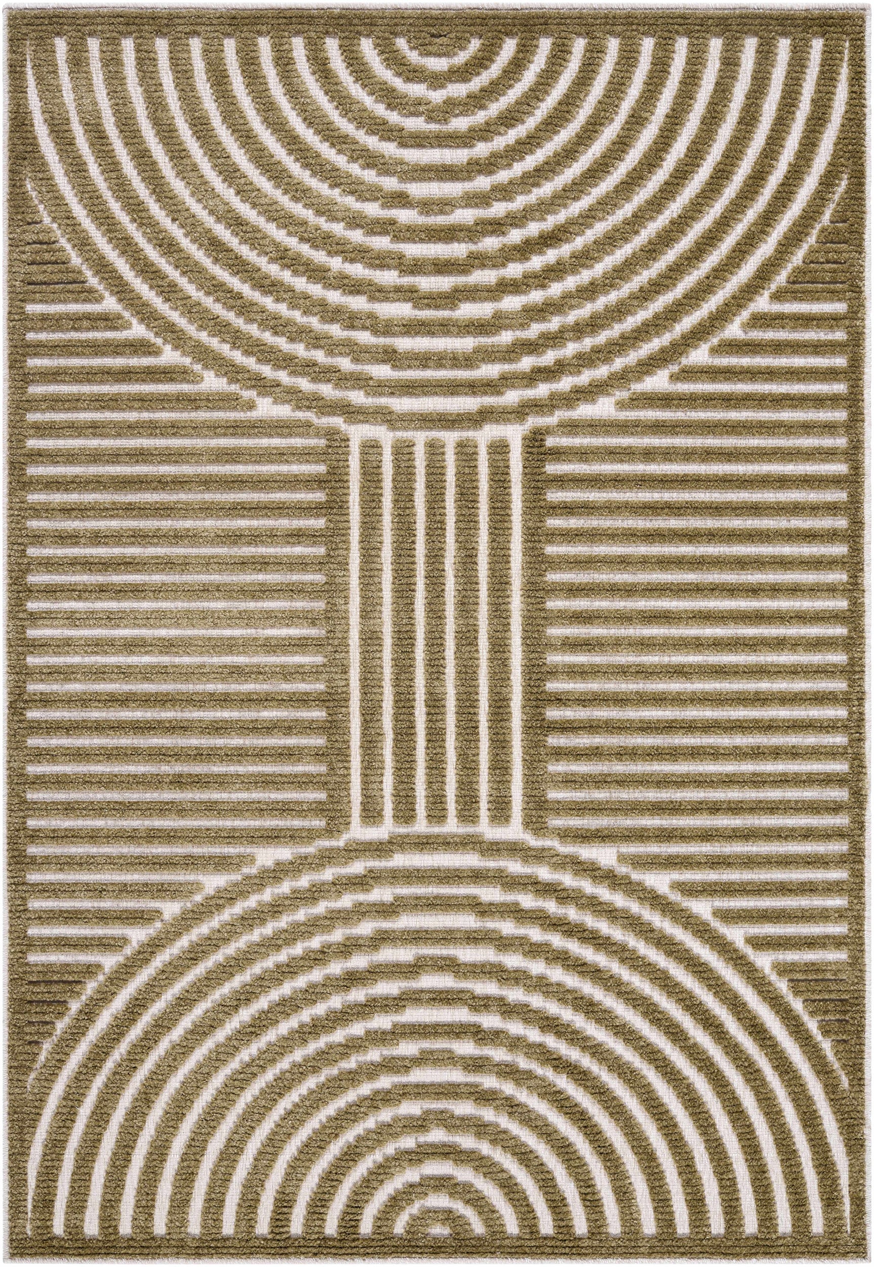 Deron Khaki Washable Area Rug - Ornate Home